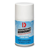 Big D Industries Metered Concentrated Room Deodorant, Fresh Linen Scent, 7 Oz Aerosol Spray, 12-box freeshipping - TVN Wholesale