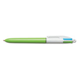 BIC® 4-color Multi-color Ballpoint Pen, Retractable, Medium 1 Mm, Lime-pink-purple-turquoise Ink, Lime Green Barrel, 2-pack freeshipping - TVN Wholesale