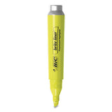 BIC® Brite Liner Tank-style Highlighter, Fluorescent Yellow Ink, Chisel Tip, Yellow-black Barrel, Dozen freeshipping - TVN Wholesale