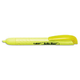 BIC® Brite Liner Retractable Highlighter, Fluorescent Yellow Ink, Chisel Tip, Yellow-black Barrel, Dozen freeshipping - TVN Wholesale
