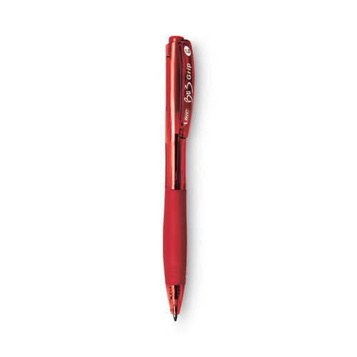 BIC® Bu3 Ballpoint Pen, Retractable, Bold 1 Mm, Red Ink, Red Barrel, Dozen freeshipping - TVN Wholesale