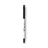 BIC® Clic Stic Ballpoint Pen, Retractable, Medium 1 Mm, Black Ink, White Barrel, Dozen freeshipping - TVN Wholesale
