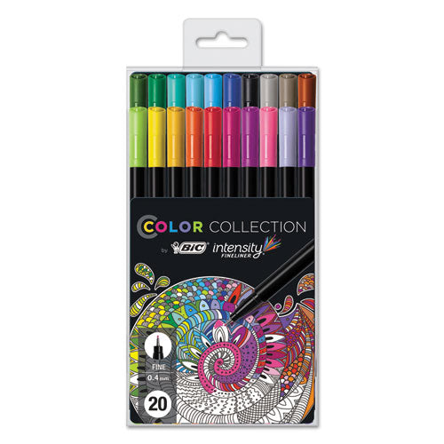 BIC® Intensity Porous Point Pen, Stick, Fine 0.5 Mm, Black Ink, Black Barrel, Dozen freeshipping - TVN Wholesale