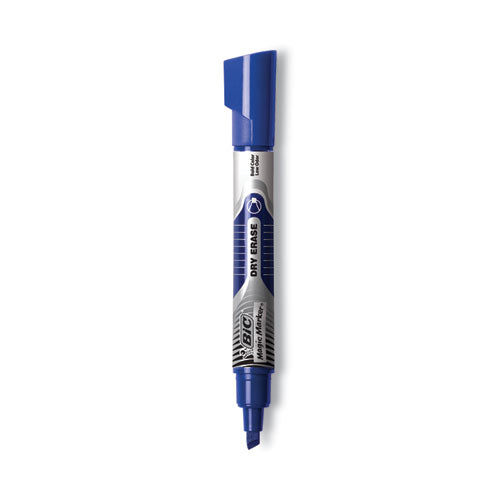 BIC® Intensity Advanced Dry Erase Marker, Tank-style, Broad Chisel Tip, Blue, Dozen freeshipping - TVN Wholesale