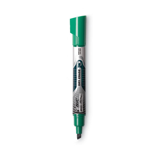 BIC® Intensity Advanced Dry Erase Marker, Tank-style, Broad Chisel Tip, Green, Dozen freeshipping - TVN Wholesale