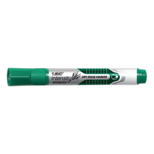 BIC® Intensity Advanced Dry Erase Marker, Tank-style, Broad Chisel Tip, Green, Dozen freeshipping - TVN Wholesale