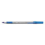 BIC® Round Stic Grip Xtra Comfort Ballpoint Pen, Stick, Fine 0.8 Mm, Blue Ink, Gray-blue Barrel, Dozen freeshipping - TVN Wholesale