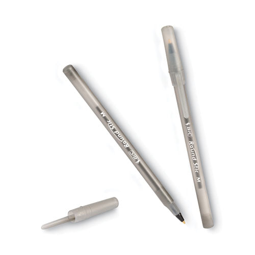 BIC® Round Stic Xtra Life Ballpoint Pen Xtra-value Pack, Stick, Medium 1 Mm, Black Ink, Black Barrel, 240-carton freeshipping - TVN Wholesale