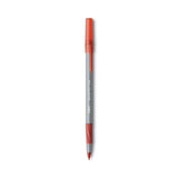 BIC® Round Stic Grip Xtra Comfort Ballpoint Pen, Easy-glide, Stick, Medium 1.2 Mm, Red Ink, Gray-red Barrel, Dozen freeshipping - TVN Wholesale