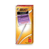 BIC® Cristal Xtra Smooth Ballpoint Pen, Stick, Medium 1 Mm, Red Ink, Clear Barrel, Dozen freeshipping - TVN Wholesale
