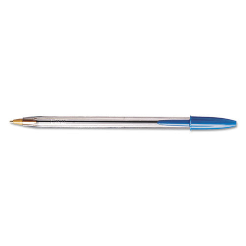 BIC® Cristal Xtra Smooth Ballpoint Pen Value Pack, Stick, Medium 1 Mm, Blue Ink, Clear Barrel, 24-pack freeshipping - TVN Wholesale