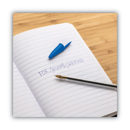 BIC® Cristal Xtra Smooth Ballpoint Pen Value Pack, Stick, Medium 1 Mm, Blue Ink, Clear Barrel, 24-pack freeshipping - TVN Wholesale