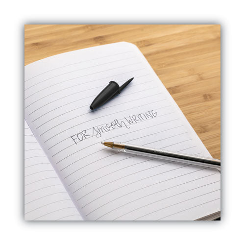 BIC® Cristal Xtra Smooth Ballpoint Pen Value Pack, Stick, Medium 1 Mm, Black Ink, Clear Barrel, 24-pack freeshipping - TVN Wholesale