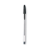 Cristal Xtra Smooth Ballpoint Pen Value Pack, Stick, Medium 1 Mm, Black Ink, Clear Barrel, 24-pack