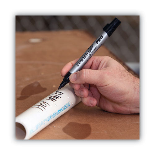 BIC® Intensity Metal Pro Permanent Marker, Fine Pro Bullet Tip, Black, Dozen freeshipping - TVN Wholesale