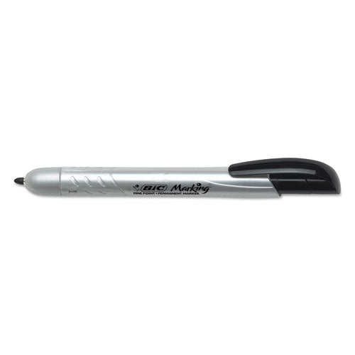 BIC® Intensity Retractable Permanent Marker, Fine Bullet Tip, Black, Dozen freeshipping - TVN Wholesale