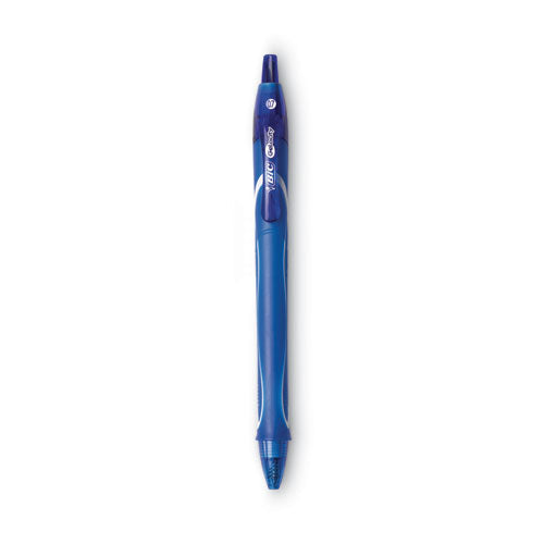 BIC® Gel-ocity Quick Dry Gel Pen, Retractable, Medium 0.7 Mm, Blue Ink, Blue Barrel, Dozen freeshipping - TVN Wholesale