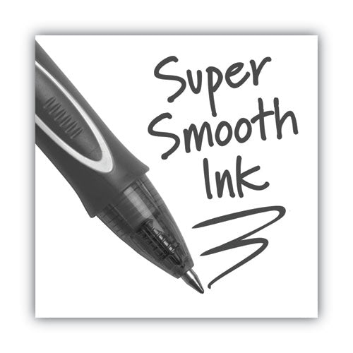 BIC® Gel-ocity Quick Dry Gel Pen, Retractable, Medium 0.7 Mm, Black Ink, Black Barrel, Dozen freeshipping - TVN Wholesale