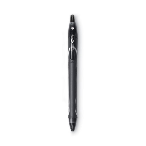 BIC® Gel-ocity Quick Dry Gel Pen, Retractable, Medium 0.7 Mm, Black Ink, Black Barrel, Dozen freeshipping - TVN Wholesale