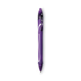 BIC® Gel-ocity Quick Dry Gel Pen, Retractable, Medium 0.7 Mm, Purple Ink, Purple Barrel, Dozen freeshipping - TVN Wholesale