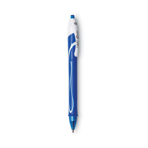 BIC® Gel-ocity Quick Dry Gel Pen, Retractable, Fine 0.5 Mm, Blue Ink, Blue Barrel, Dozen freeshipping - TVN Wholesale