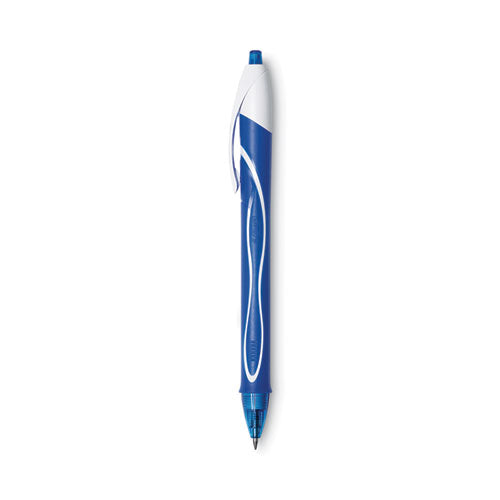 BIC® Gel-ocity Quick Dry Gel Pen, Retractable, Fine 0.5 Mm, Blue Ink, Blue Barrel, Dozen freeshipping - TVN Wholesale