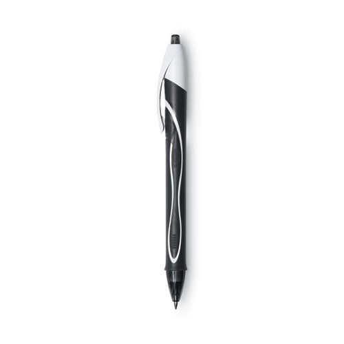 BIC® Gel-ocity Quick Dry Gel Pen, Retractable, Fine 0.5 Mm, Black Ink, Black Barrel, Dozen freeshipping - TVN Wholesale