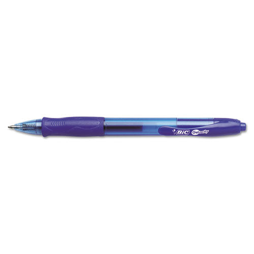 BIC® Gel-ocity Gel Pen, Retractable, Medium 0.7 Mm, Blue Ink, Translucent Blue Barrel, Dozen freeshipping - TVN Wholesale