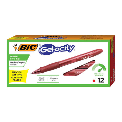BIC® Gel-ocity Gel Pen Value Pack, Retractable, Medium 0.7 Mm, Black Ink, Black Barrel, 24-pack freeshipping - TVN Wholesale