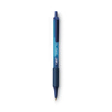 BIC® Soft Feel Ballpoint Pen, Retractable, Fine 0.8 Mm, Blue Ink, Blue Barrel, Dozen freeshipping - TVN Wholesale