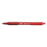 BIC® Soft Feel Ballpoint Pen, Retractable, Medium 1 Mm, Red Ink, Red Barrel, Dozen freeshipping - TVN Wholesale