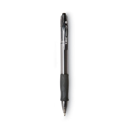 BIC® Glide Bold Ballpoint Pen, Retractable, Bold 1.6 Mm, Black Ink, Smoke Barrel, Dozen freeshipping - TVN Wholesale