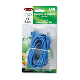 Belkin® Cat5e Snagless Patch Cable, Rj45 Connectors, 3 Ft., Blue freeshipping - TVN Wholesale