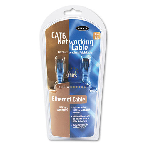 Belkin® High Performance Cat6 Utp Patch Cable, 3 Ft., Black freeshipping - TVN Wholesale