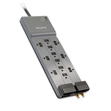 Belkin® Professional Series Surgemaster Surge Protector, 12 Outlets, 10 Ft Cord, Gray freeshipping - TVN Wholesale