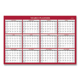 Blue Sky® Classic Red Laminated Erasable Wall Calendar, Classic Red Artwork, 48 X 32, White-red-gray Sheets, 12-month (jan-dec): 2022 freeshipping - TVN Wholesale