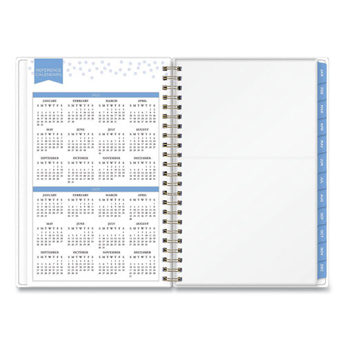 Blue Sky® Day Designer Tile Weekly-monthly Planner, Tile Artwork, 8 X 5, Blue-white Cover, 12-month (jan To Dec): 2022 freeshipping - TVN Wholesale