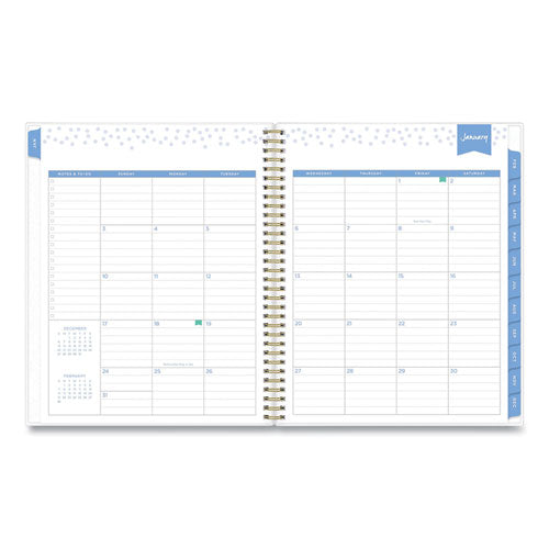 Blue Sky® Day Designer Tile Weekly-monthly Planner, Tile Artwork, 11 X 8.5, Blue-white Cover, 12-month (jan To Dec): 2022 freeshipping - TVN Wholesale