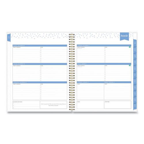 Blue Sky® Day Designer Tile Weekly-monthly Planner, Tile Artwork, 11 X 8.5, Blue-white Cover, 12-month (jan To Dec): 2022 freeshipping - TVN Wholesale