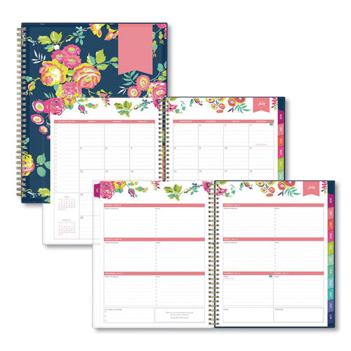 Blue Sky® Day Designer Peyton Create-your-own Cover Weekly-monthly Planner, Floral, 11 X 8.5, Navy, 12-month (july-june): 2021-2022 freeshipping - TVN Wholesale