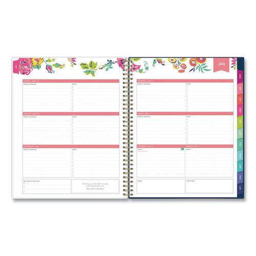 Blue Sky® Day Designer Peyton Create-your-own Cover Weekly-monthly Planner, Floral, 11 X 8.5, Navy, 12-month (july-june): 2021-2022 freeshipping - TVN Wholesale