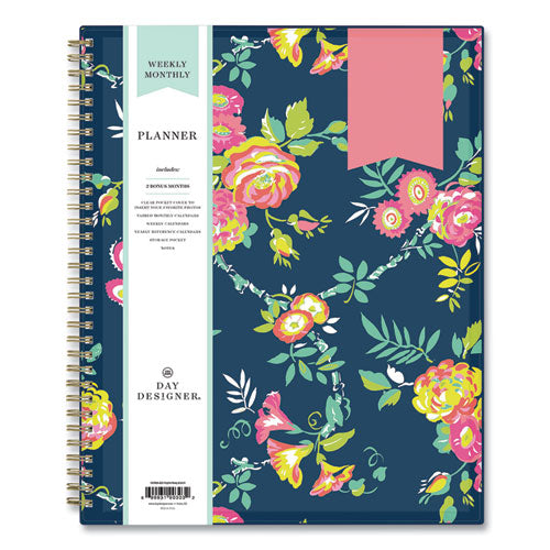 Blue Sky® Day Designer Peyton Create-your-own Cover Weekly-monthly Planner, Floral, 11 X 8.5, Navy, 12-month (july-june): 2021-2022 freeshipping - TVN Wholesale