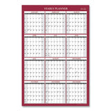Blue Sky® Classic Red Laminated Erasable Wall Calendar, Classic Red Artwork, 36 X 24, White-red-gray Sheets, 12-month (jan-dec): 2022 freeshipping - TVN Wholesale