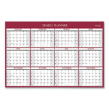 Blue Sky® Classic Red Laminated Erasable Wall Calendar, Classic Red Artwork, 36 X 24, White-red-gray Sheets, 12-month (jan-dec): 2022 freeshipping - TVN Wholesale