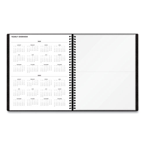 Blue Sky® Aligned Monthly Planner With Built-in Pocket Page, 11 X 9, Black Cover, 12-month (jan To Dec): 2022 freeshipping - TVN Wholesale