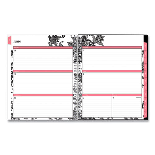 Blue Sky® Analeis Create-your-own Cover Weekly-monthly Planner, Floral, 11 X 8.5, White-black Cover, 12-month (july-june): 2021-2022 freeshipping - TVN Wholesale