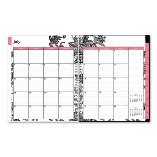 Blue Sky® Analeis Create-your-own Cover Weekly-monthly Planner, Floral, 11 X 8.5, White-black Cover, 12-month (july-june): 2021-2022 freeshipping - TVN Wholesale