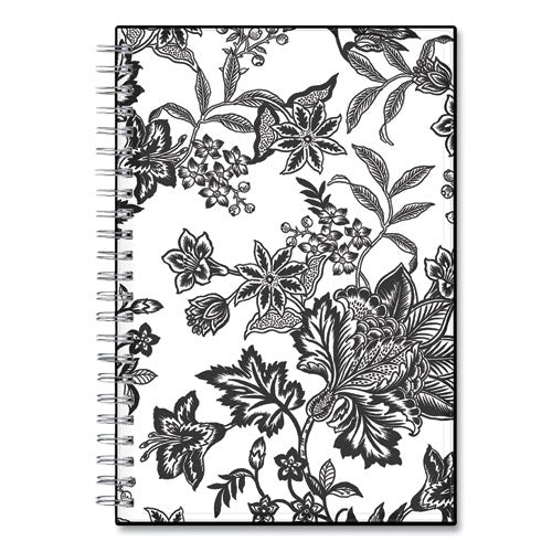 Blue Sky® Analeis Create-your-own Cover Weekly-monthly Planner, Floral, 8 X 5, White-black Cover, 12-month (july To June): 2021 To 2022 freeshipping - TVN Wholesale