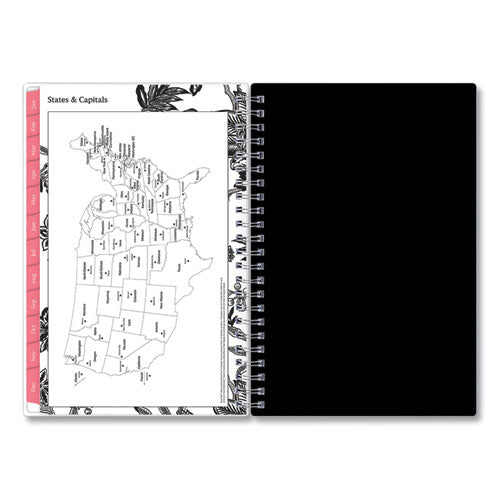 Blue Sky® Analeis Create-your-own Cover Weekly-monthly Planner, Floral, 8 X 5, White-black Cover, 12-month (july To June): 2021 To 2022 freeshipping - TVN Wholesale