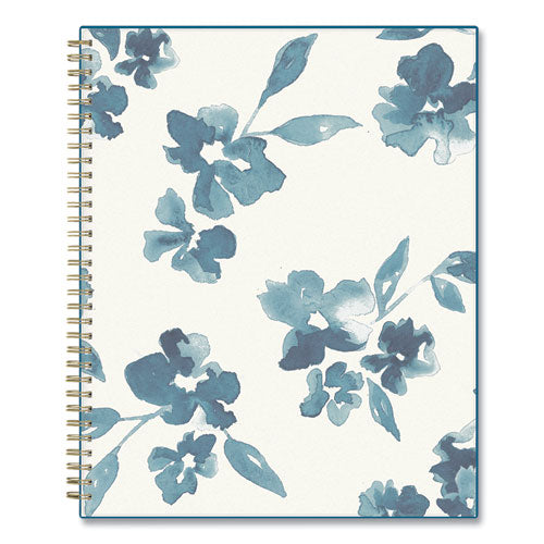 Blue Sky® Bakah Blue Academic Year Weekly-monthly Planner, Floral Artwork, 11 X 8.5, Blue-white Cover, 12-month (july-june): 2021-2022 freeshipping - TVN Wholesale